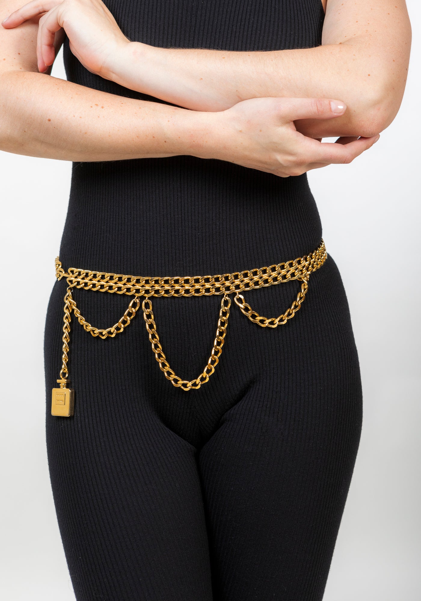 Iconic Coco Chanel chainlink belt