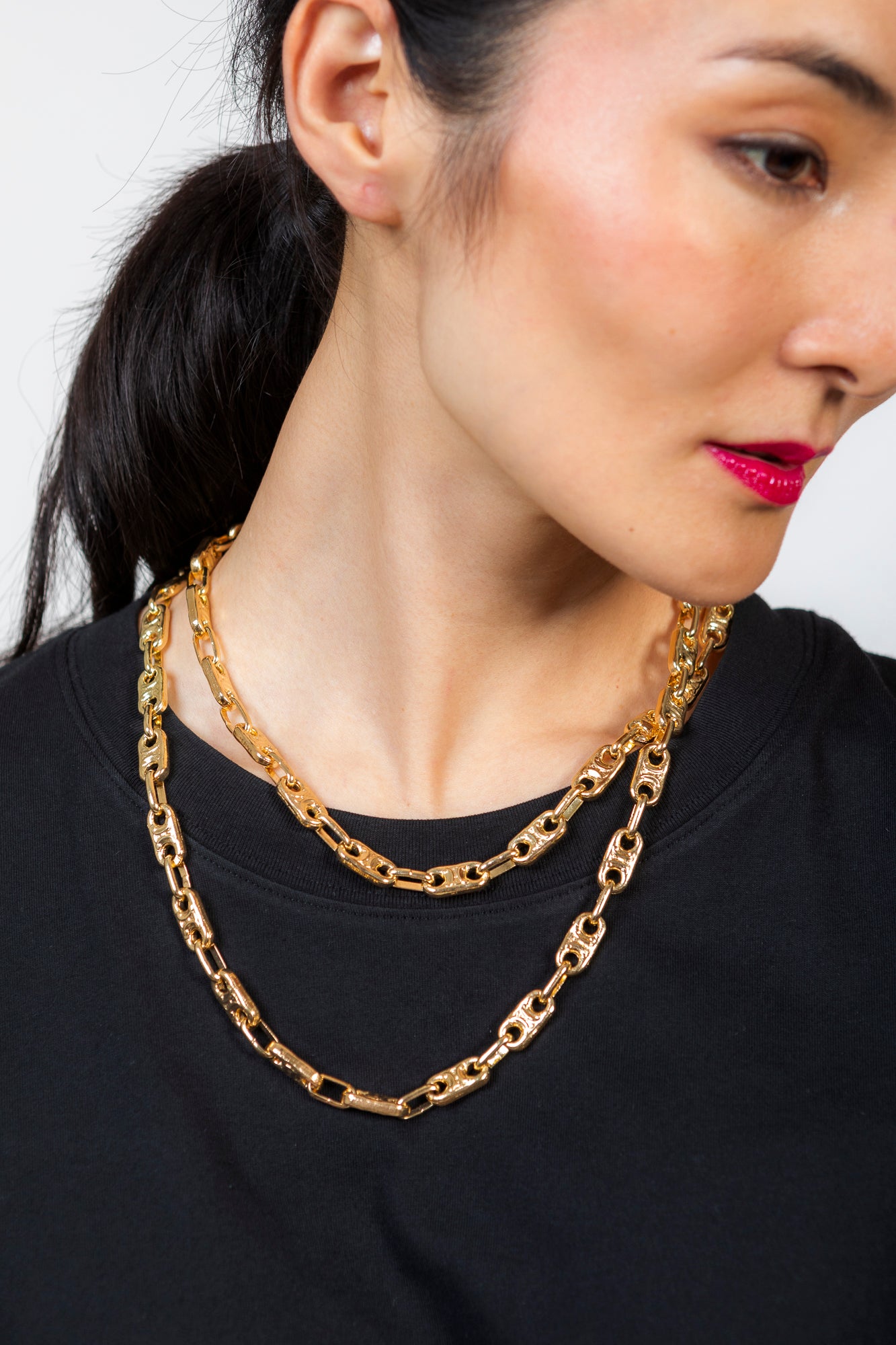 Iconic triomphe necklace