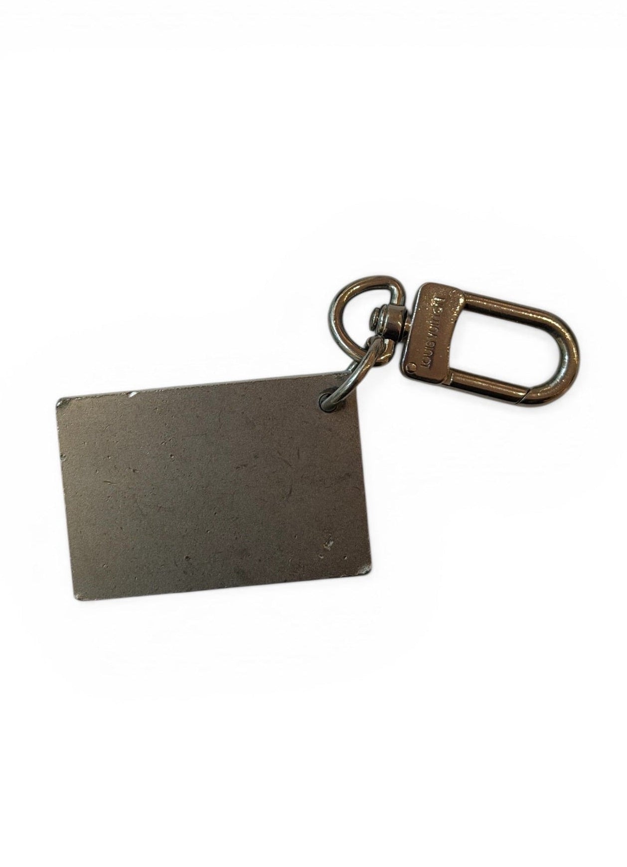 Vintage Louis Vuitton Champs-Élysées Engraved Plate Key Charm