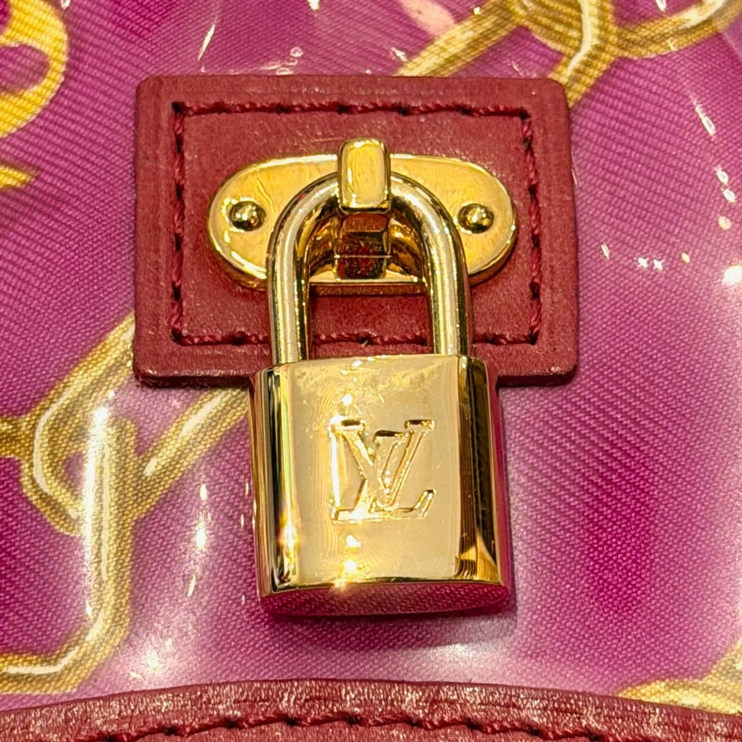 Louis Vuitton Limited Edition Fuchsia Monogram Charms Key Pouch
