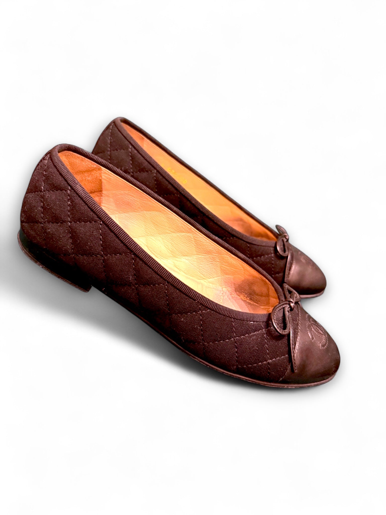 Vintage Chanel jersey ballerines