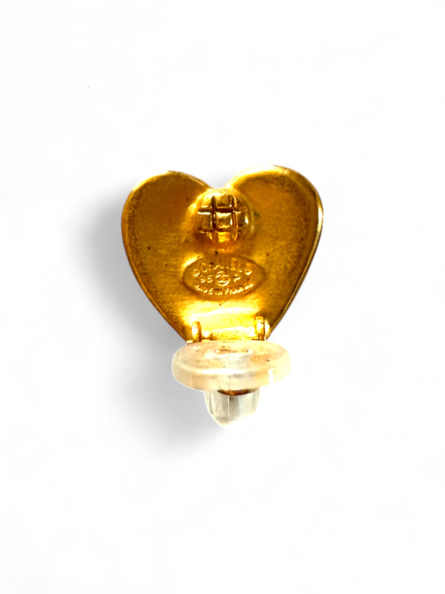 Vintage Heart clip earring