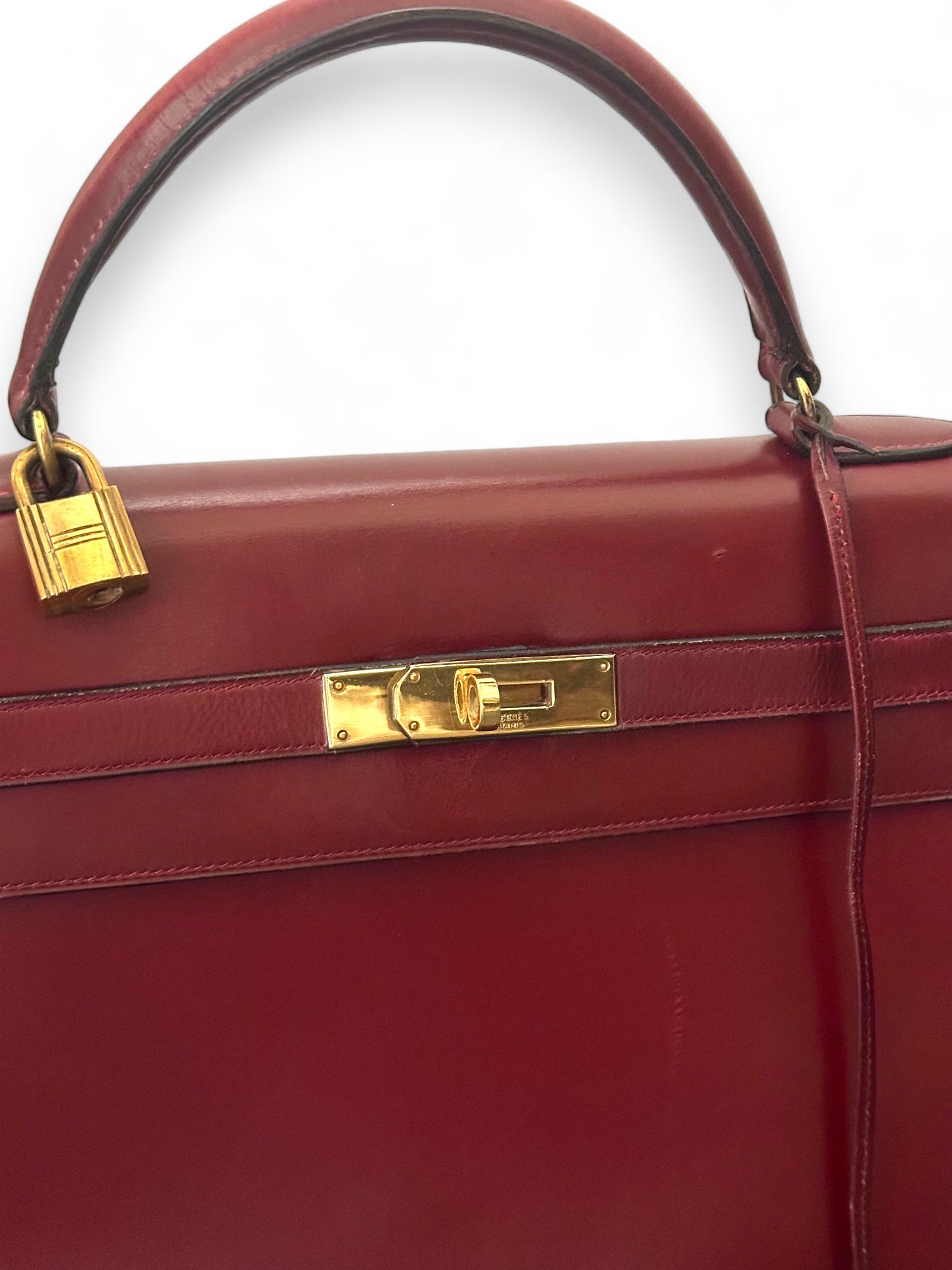Stunning Kelly in bordeaux box leather