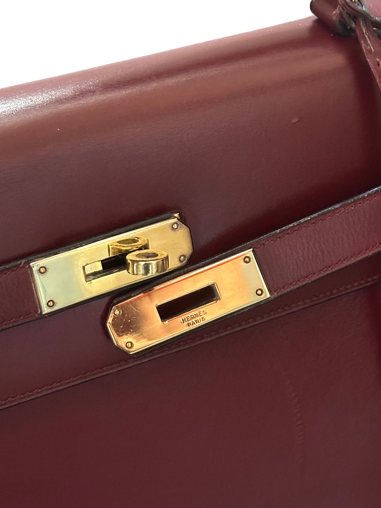 Stunning Kelly in bordeaux box leather