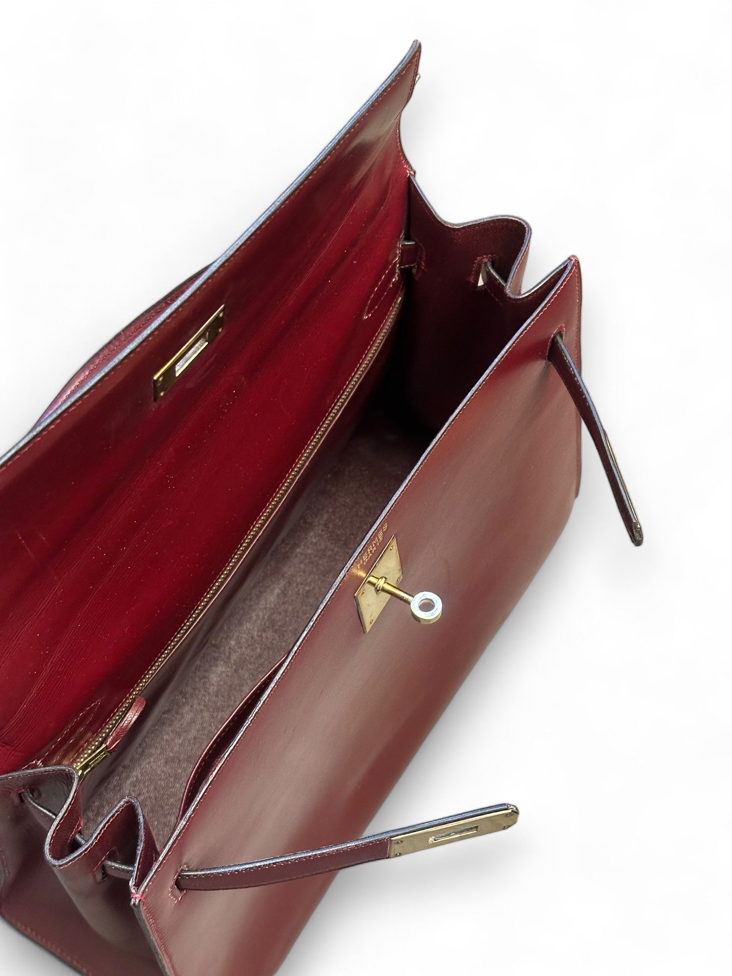 Stunning Kelly in bordeaux box leather