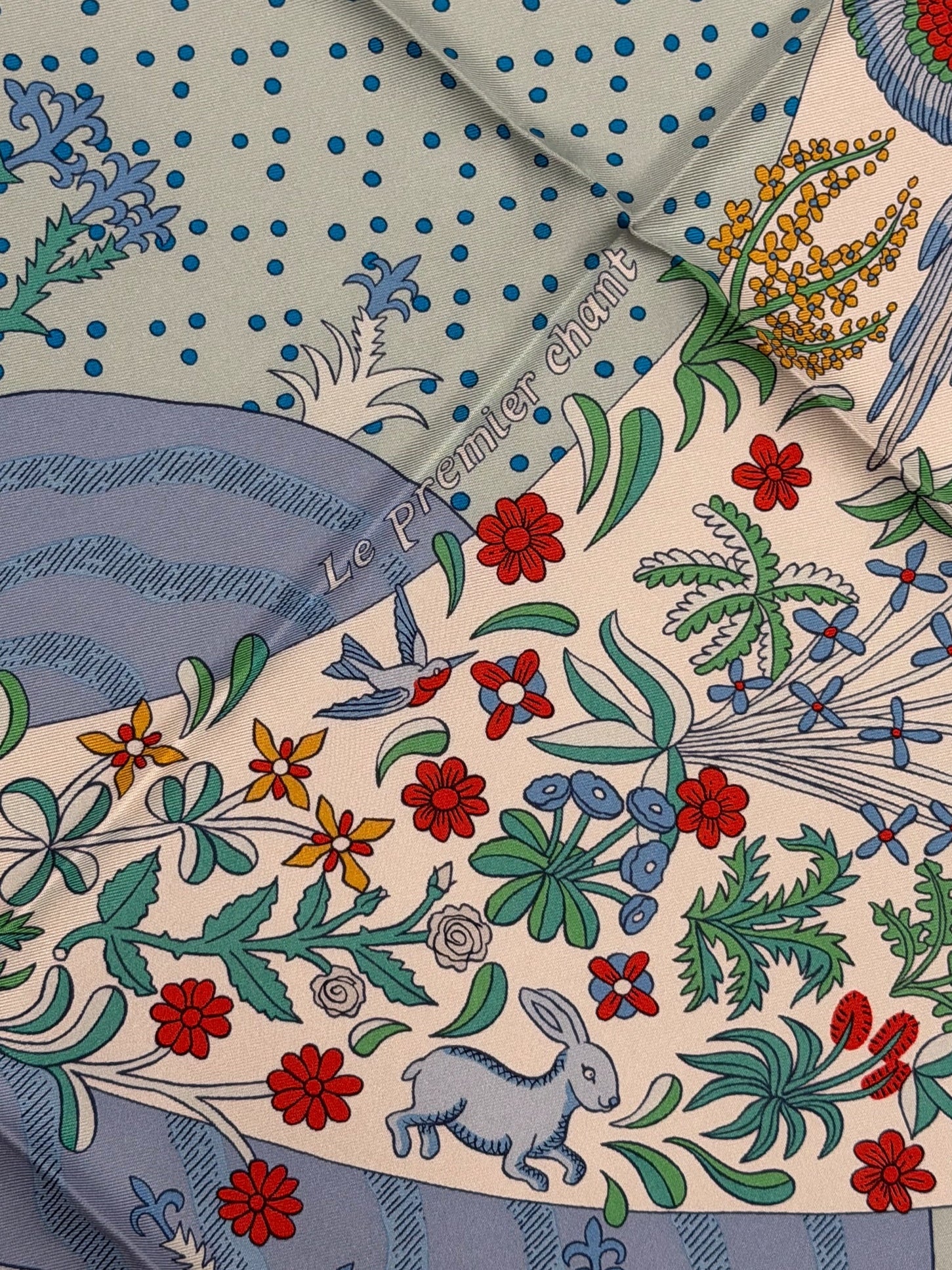 Hermès Paris Silk Carré 90 "Le Premier Chant"