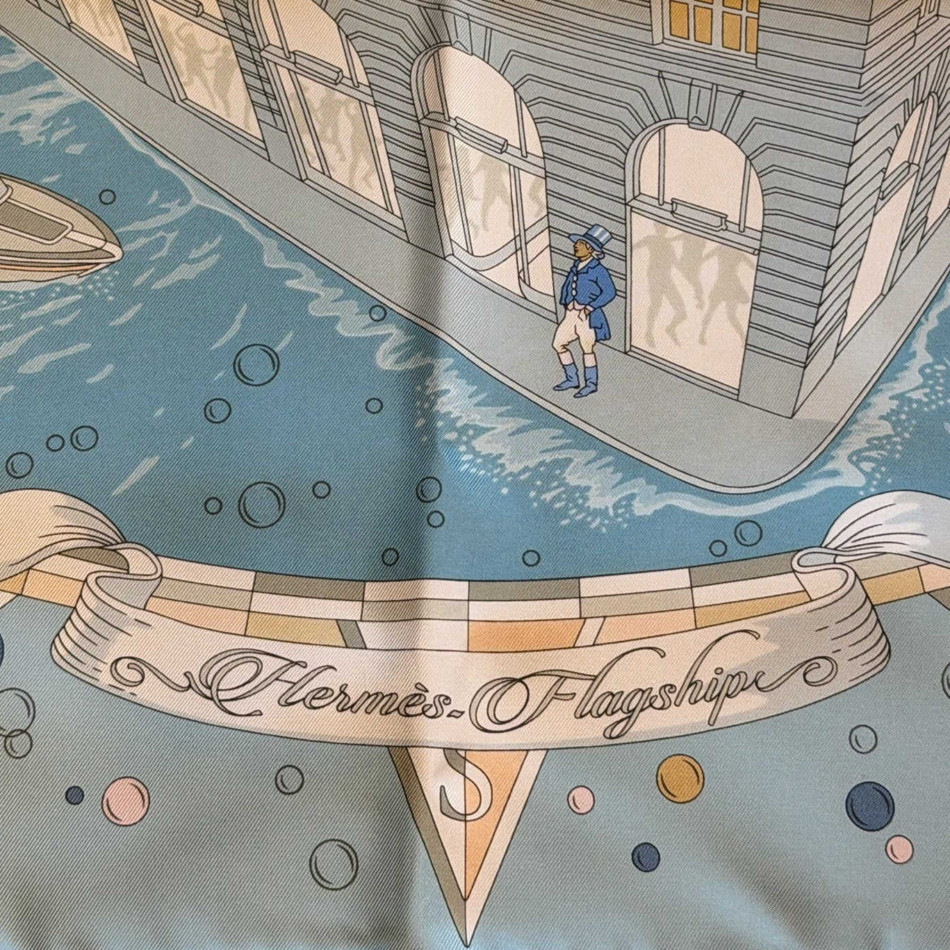Hermès Paris Silk Carré 90 "Hermès Flagship"