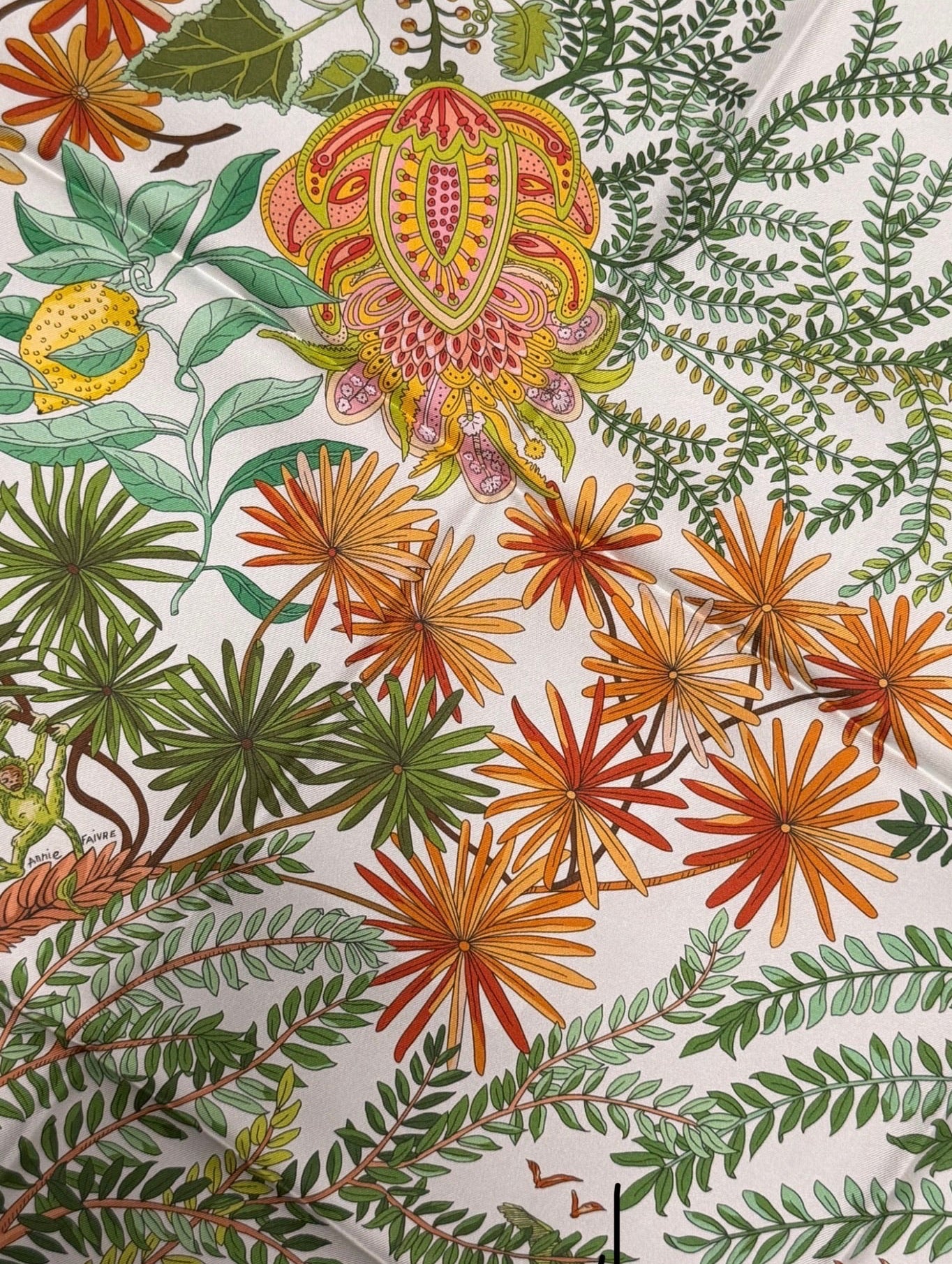 Hermès Paris Silk Carré 90 "Le Jardin des Peintres" (Double Face)
