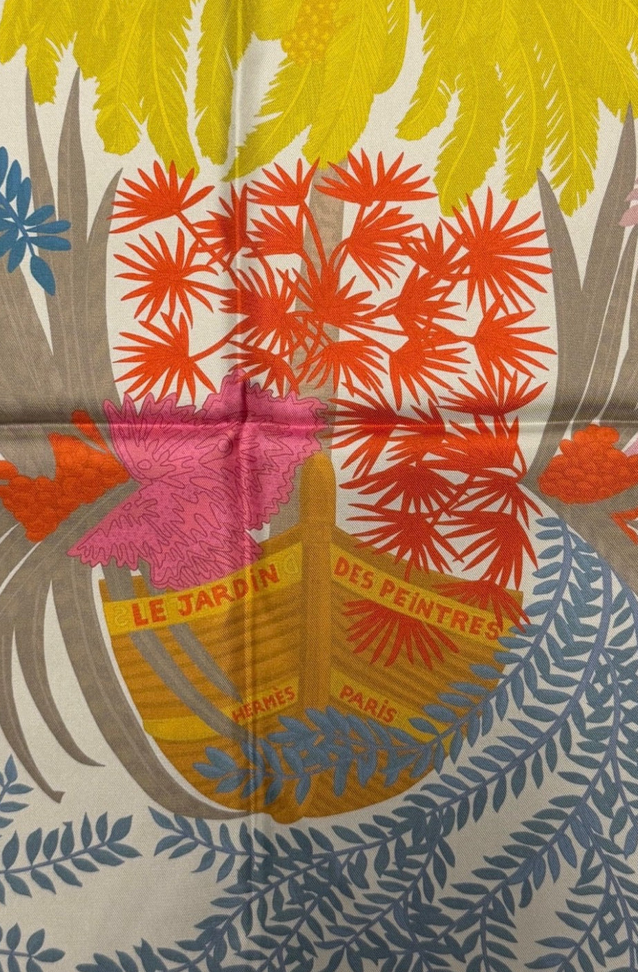 Hermès Paris Silk Carré 90 "Le Jardin des Peintres" (Double Face)