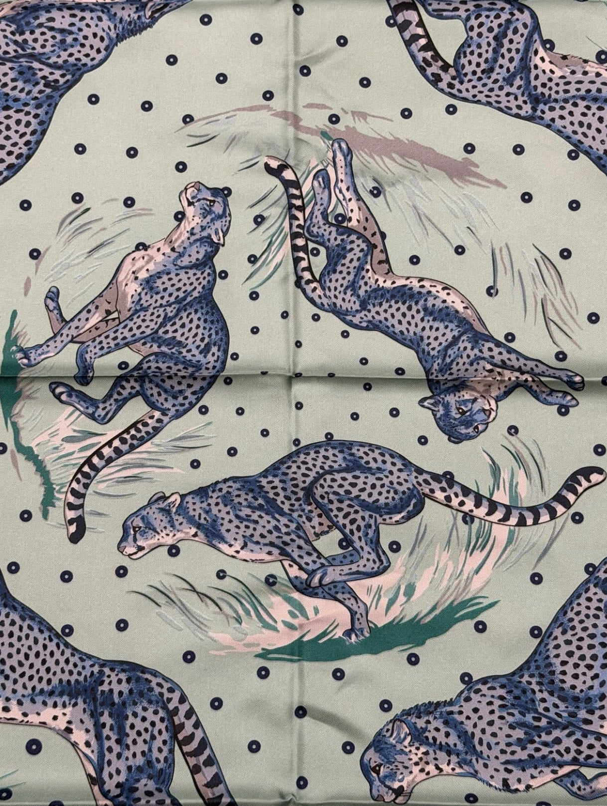 Hermès Paris Silk Carré 90 "Guépards"