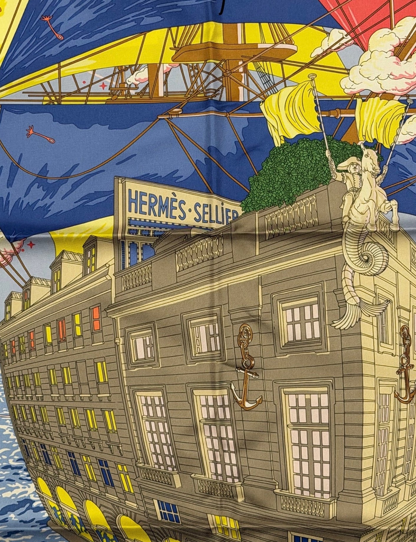 Hermès Paris Silk Carré 90 "Hermès Flagship"