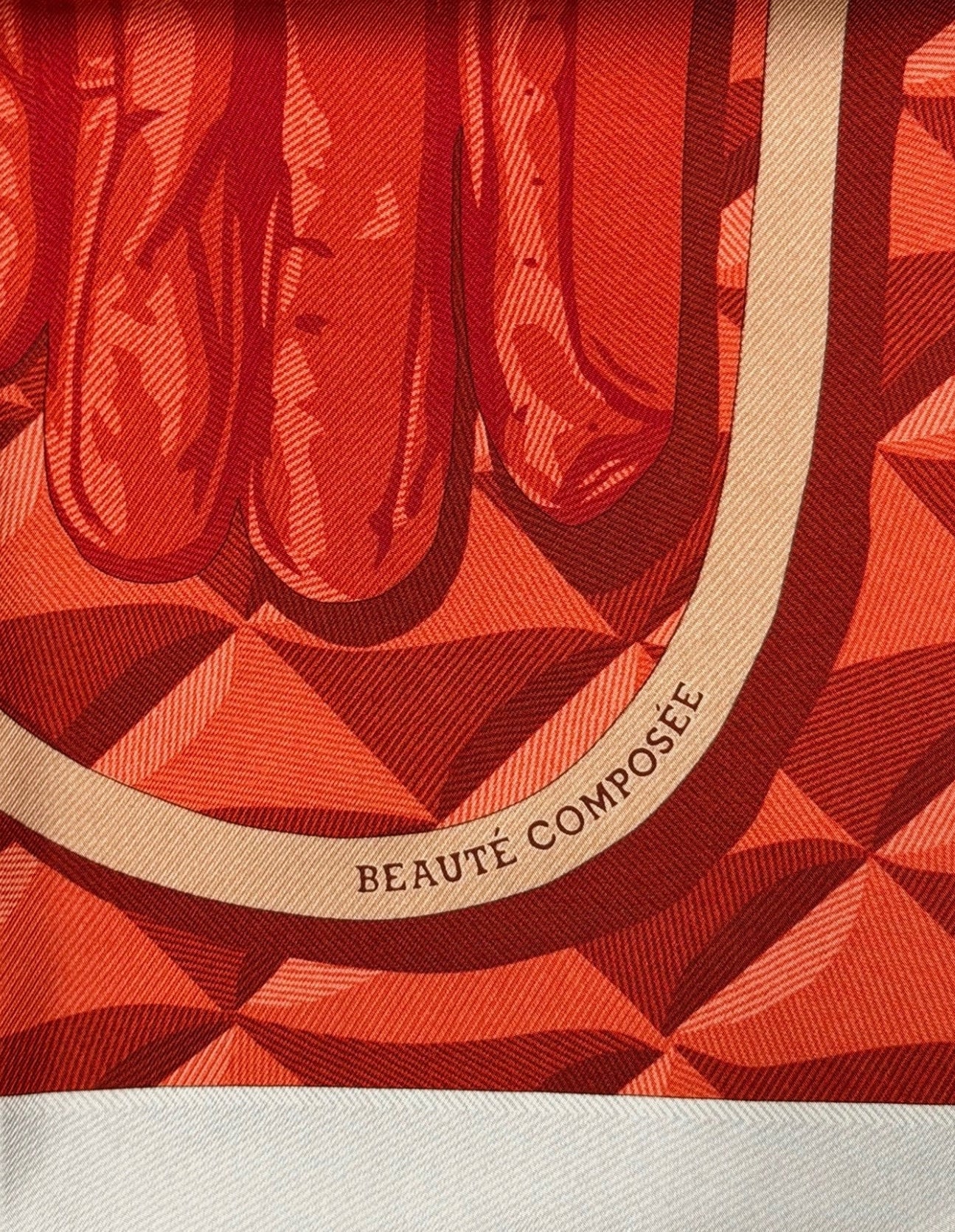 Hermès Paris Silk Carré 90 "Beauté Composée"