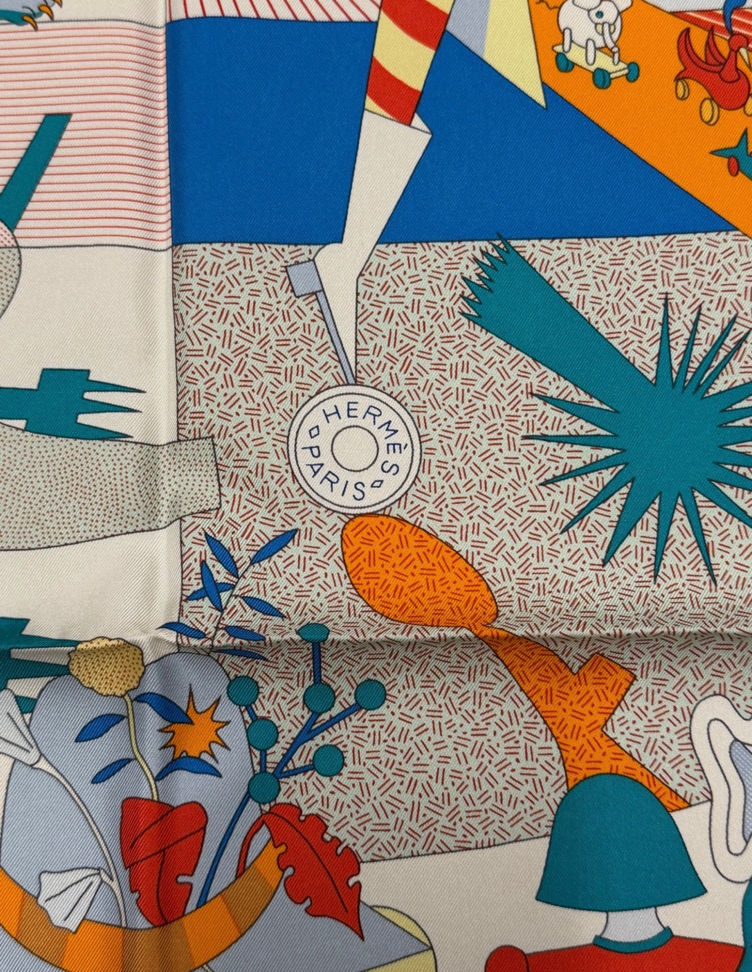 Hermès Paris Silk Carré 90 "Cirque Hermès"