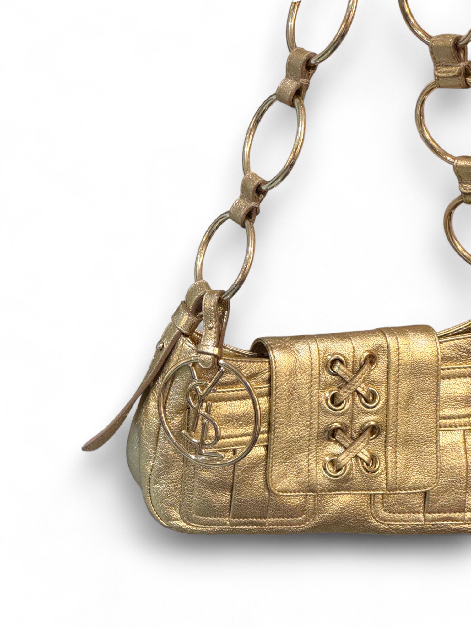 Stunning Golden Yves Saint Laurent Bag