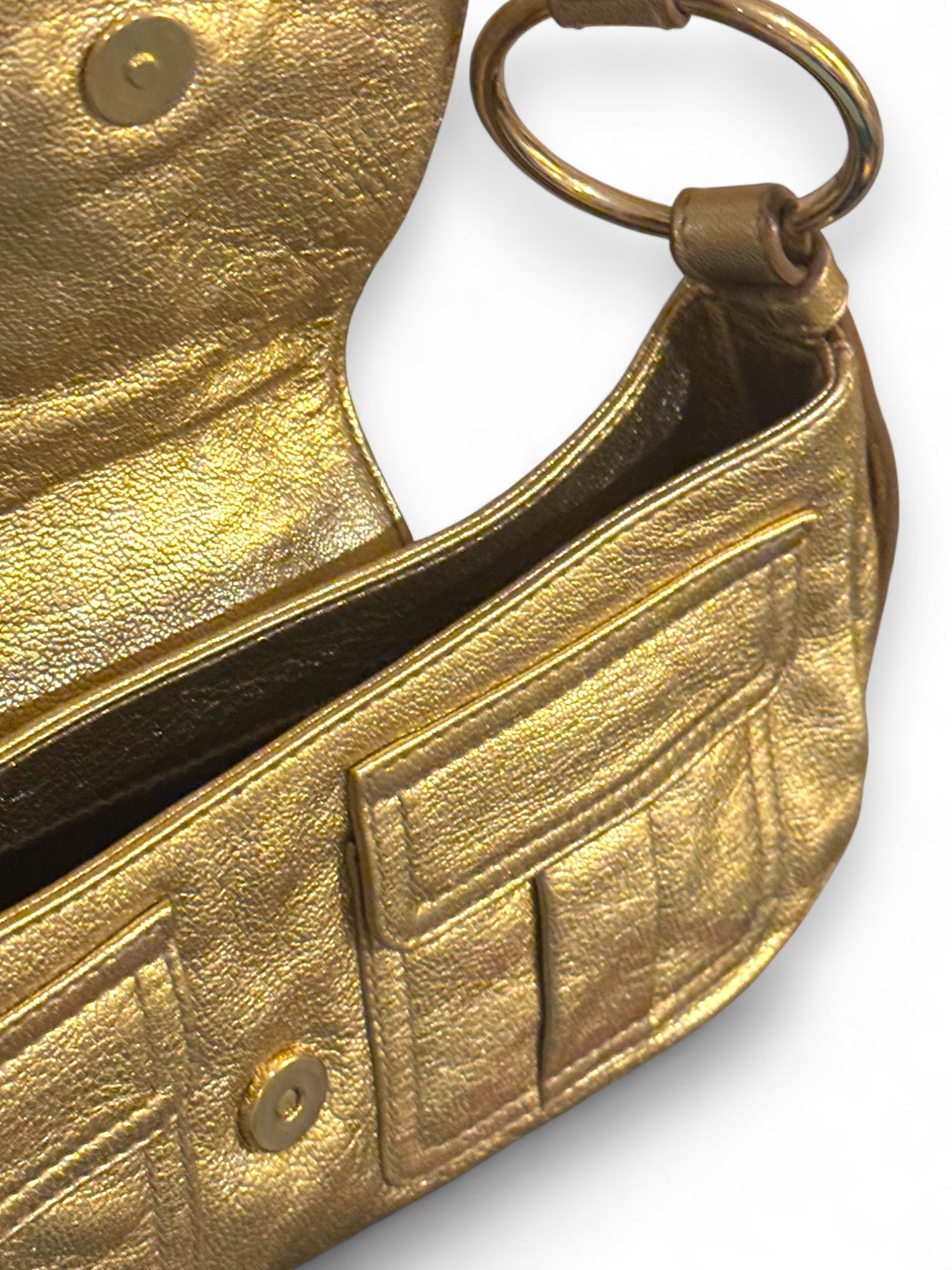 Stunning Golden Yves Saint Laurent Bag