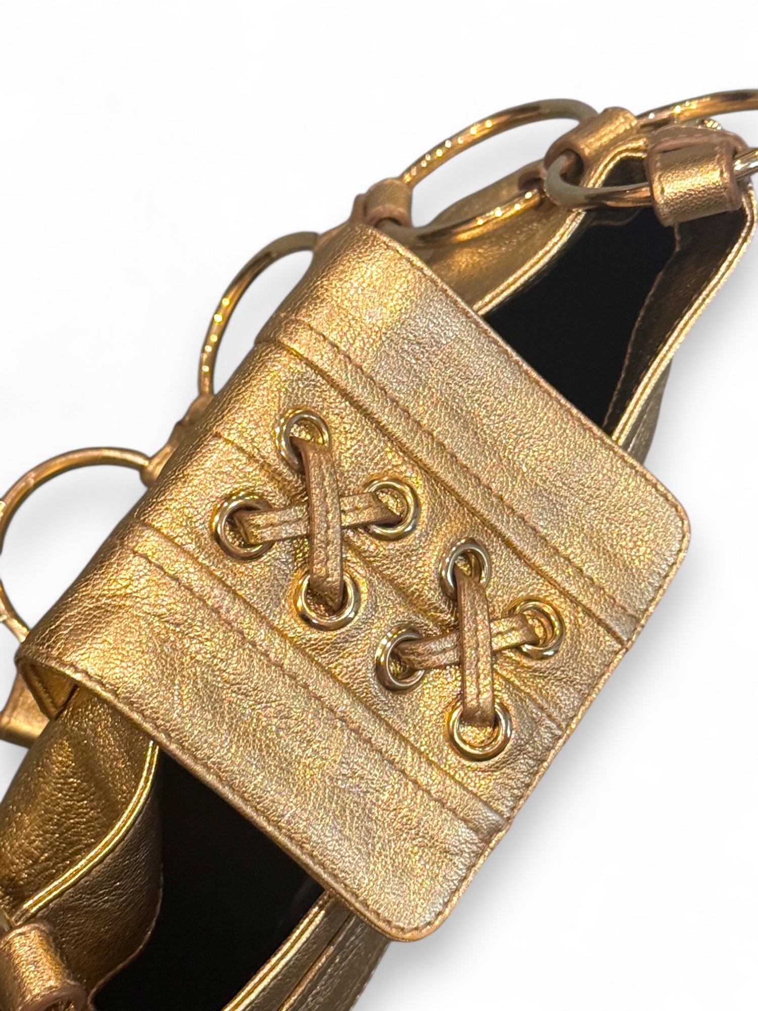 Stunning Golden Yves Saint Laurent Bag