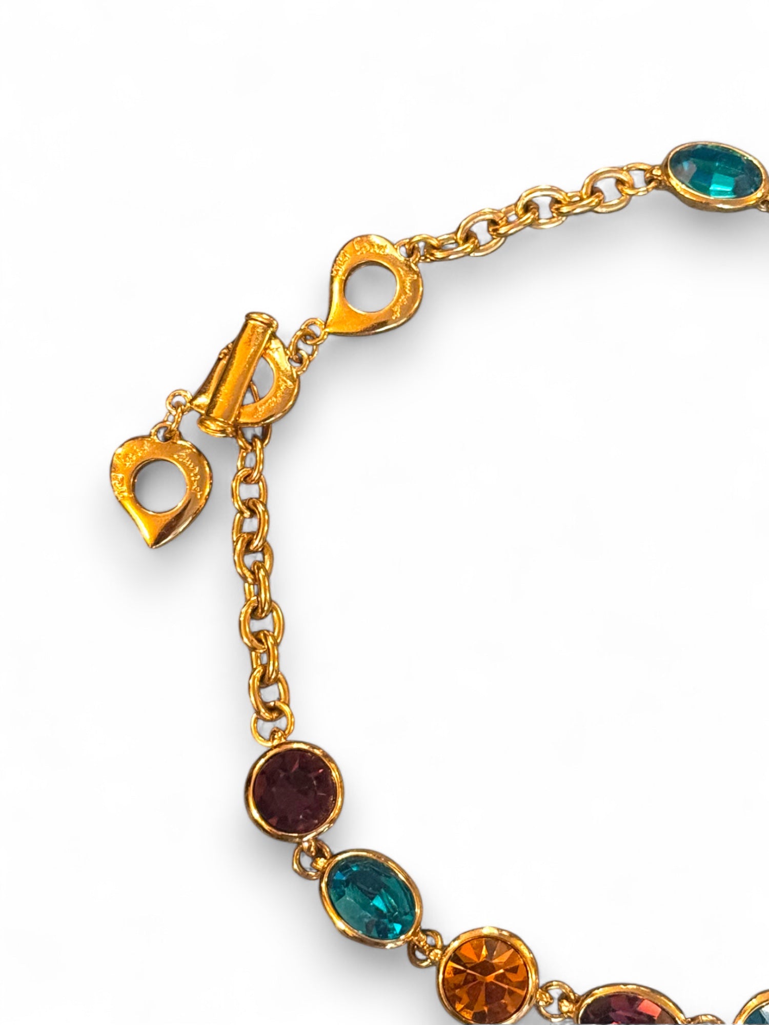 Rare strass embellished necklace