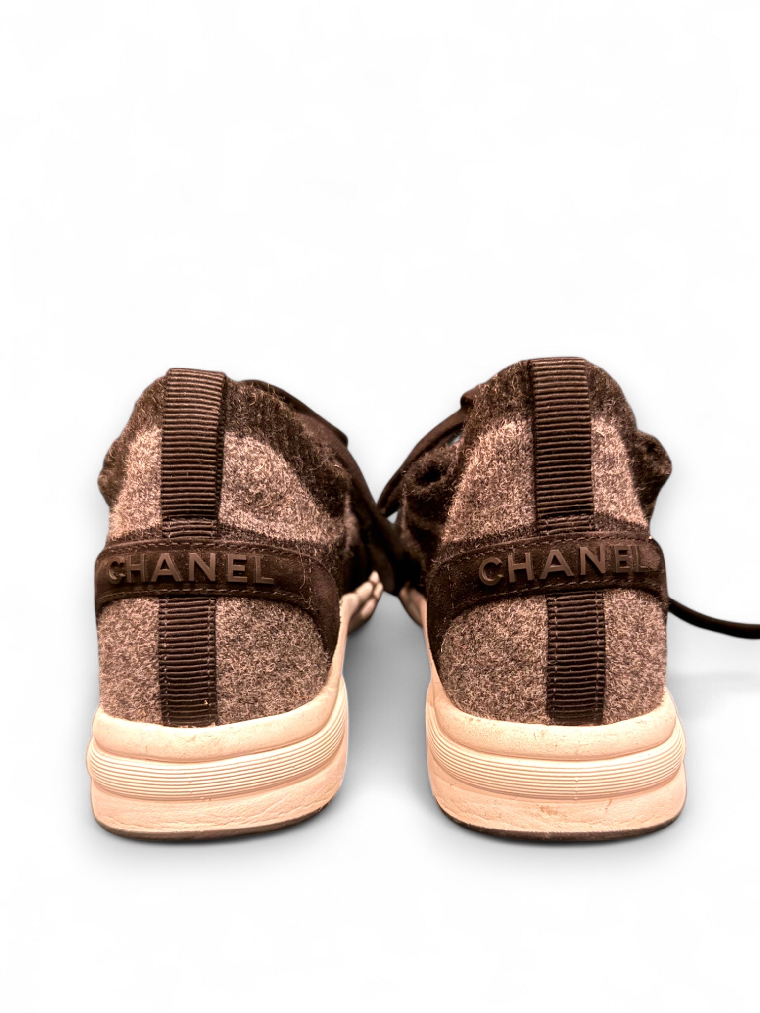 Chanel CC tweed sneakers