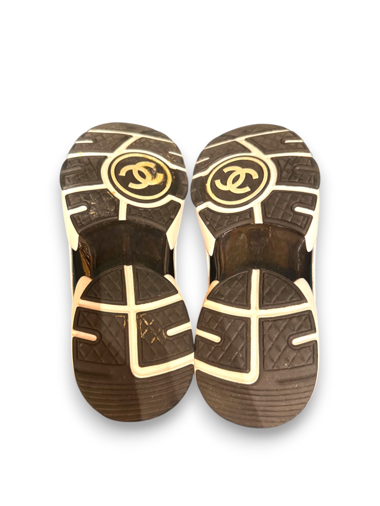 Chanel CC tweed sneakers
