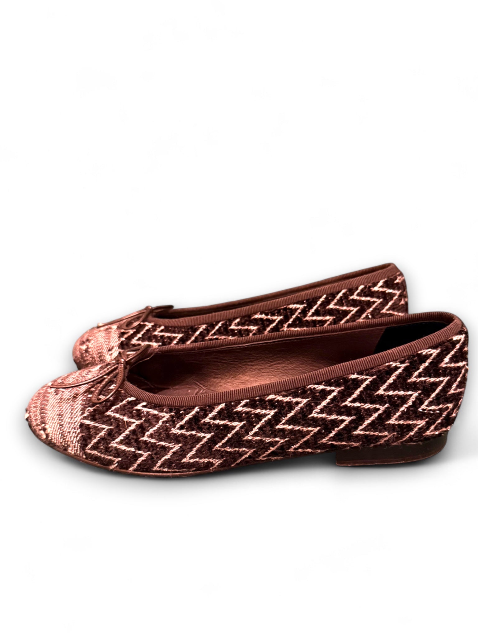 Vintage tweed Chanel ballerines 