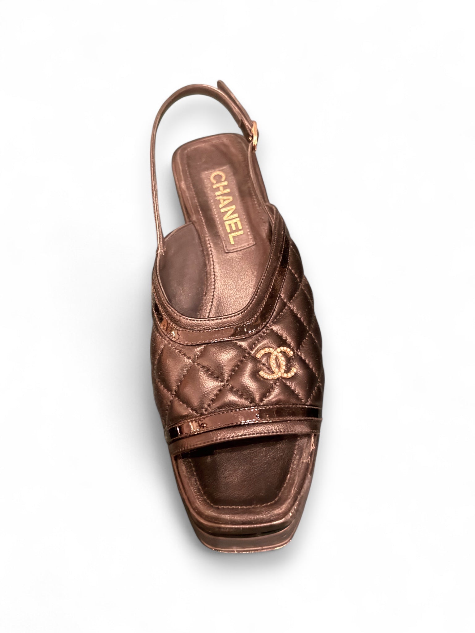 Vintage Chanel platform sandales