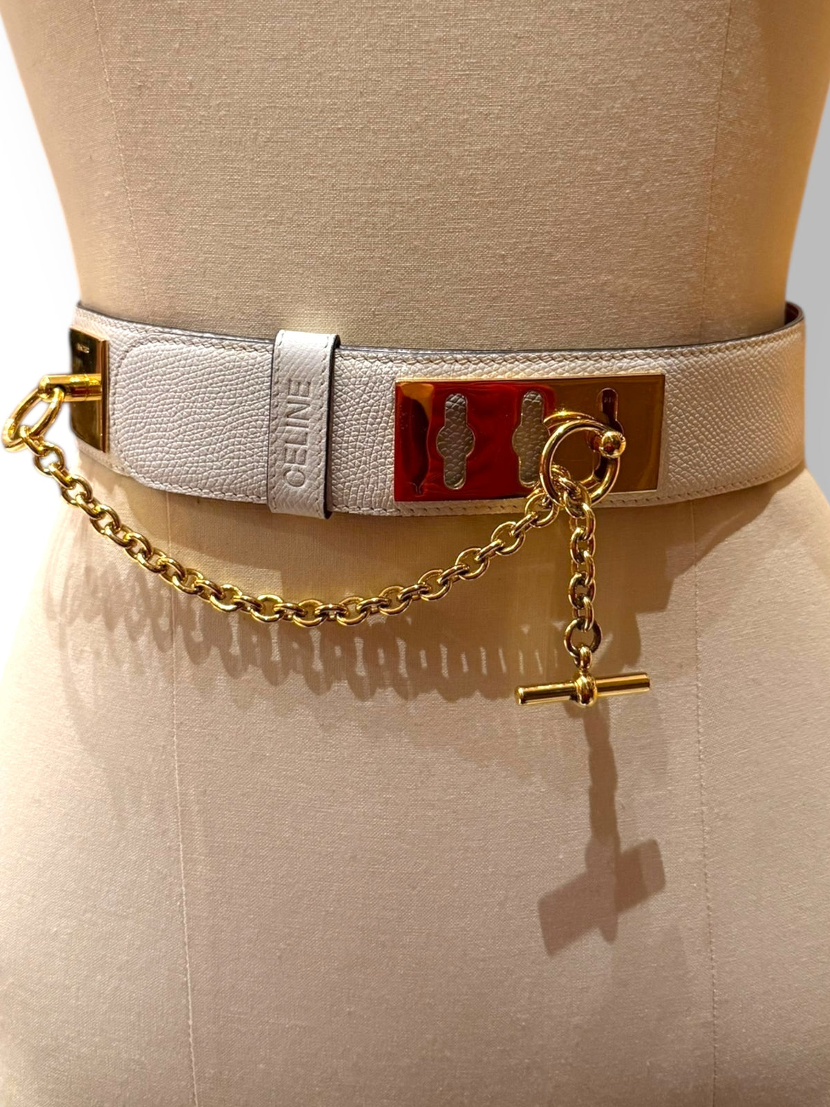 Vintage Celine belt Vintage Celine Lock Belt — singulié main image 2