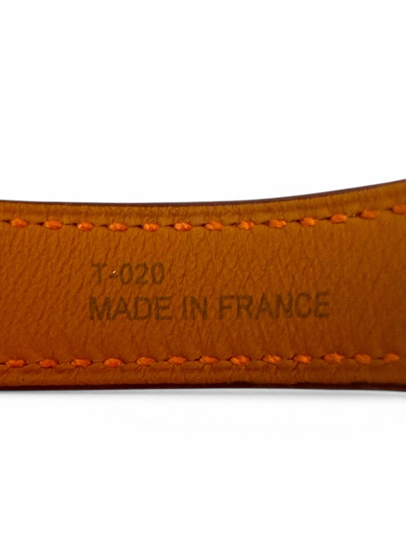 Vintage Hermès Kelly Watch Orange Leather Strap Gold-Tone Padlock