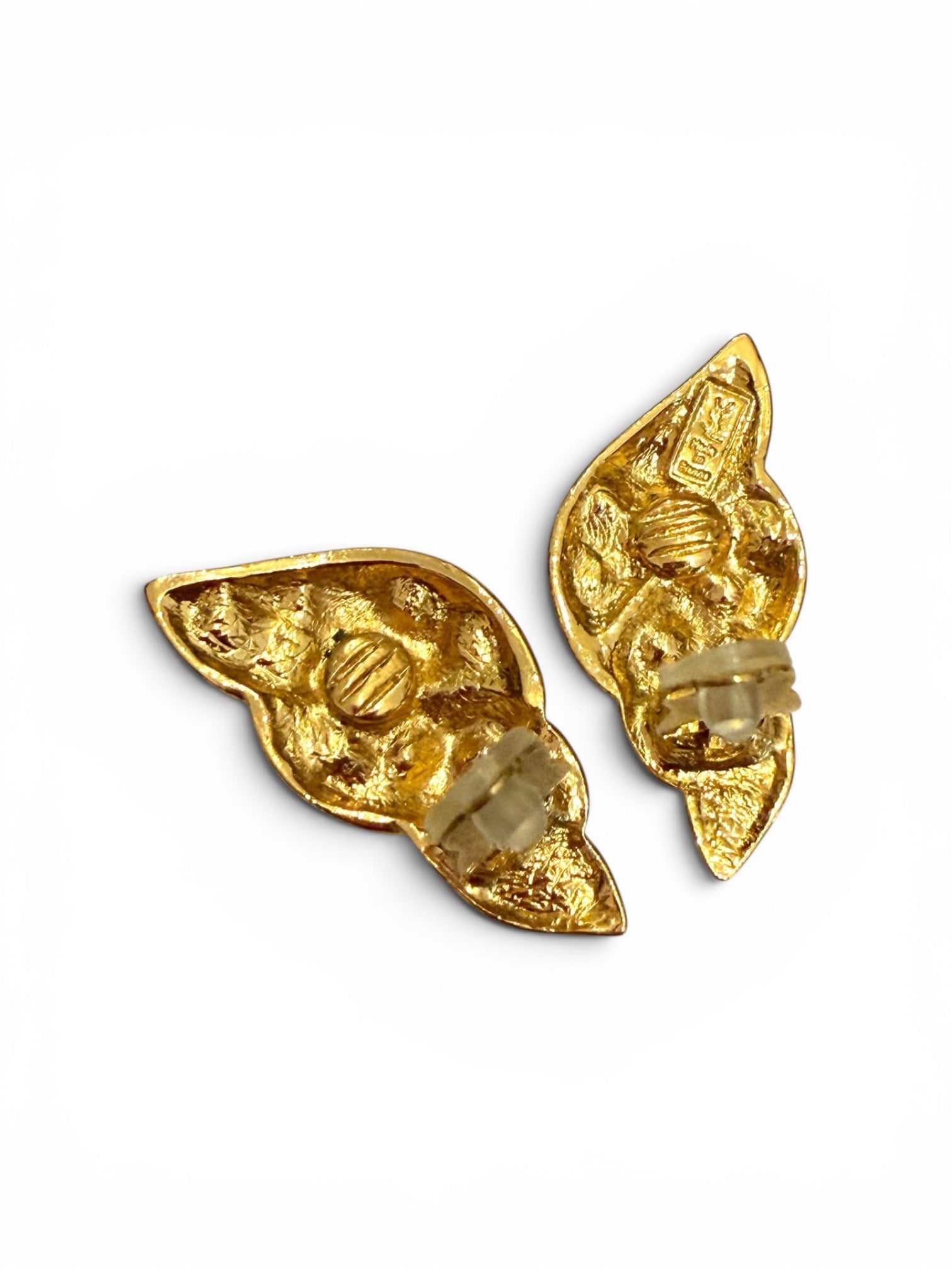 Boucles d'oreilles à clip coquillage vintage