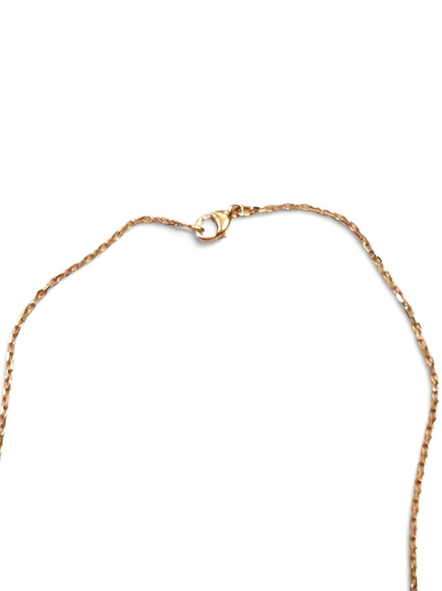 Hermès Mini Pop H Blue Enamel Gold-Tone Pendant Necklace