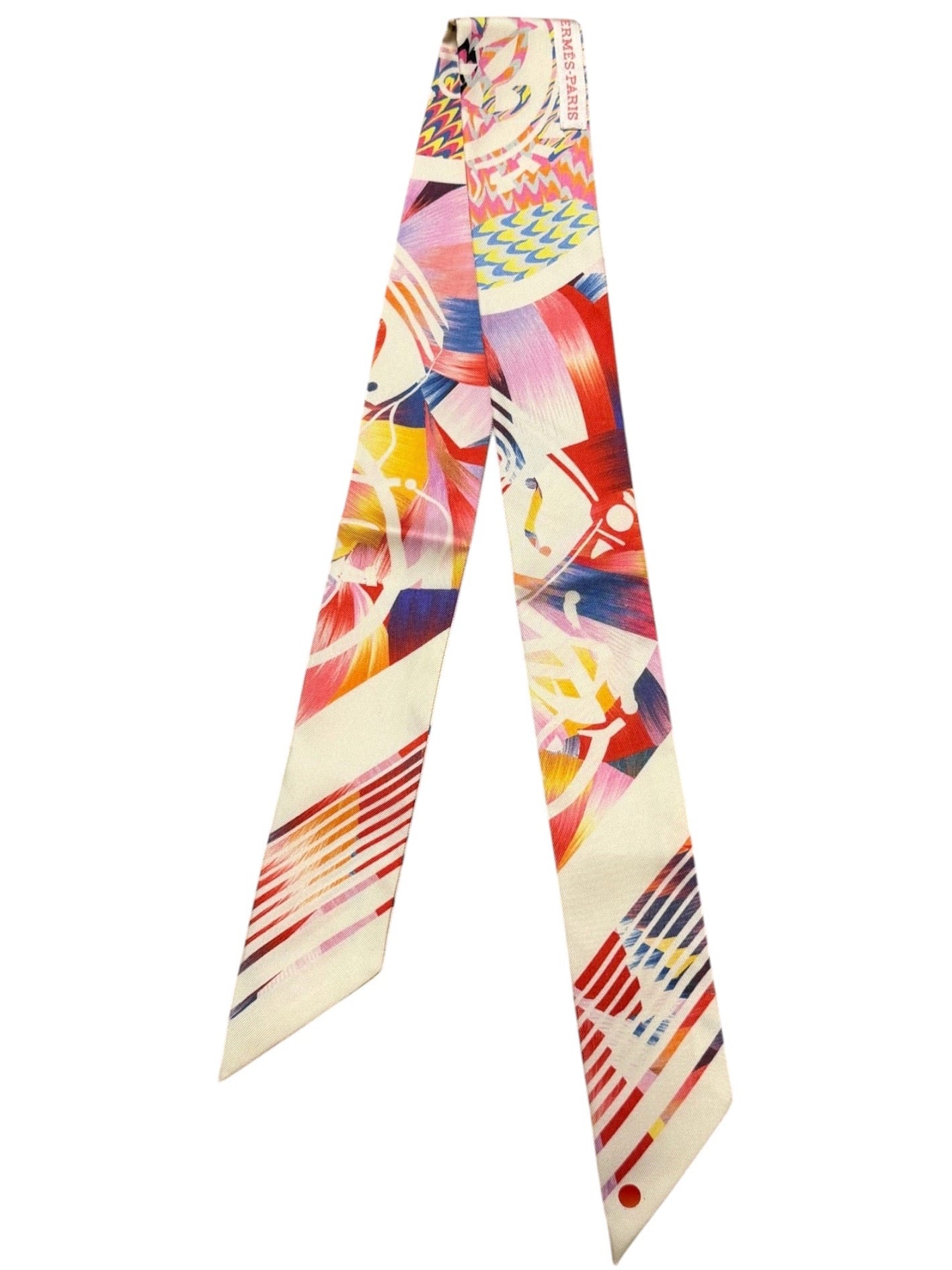 Hermès Paris Silk Twilly "Twist Ex-Libris"