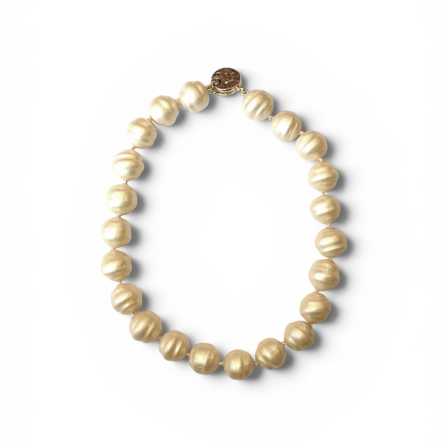 Vintage Yves Saint Laurent Baroque Pearl Necklace