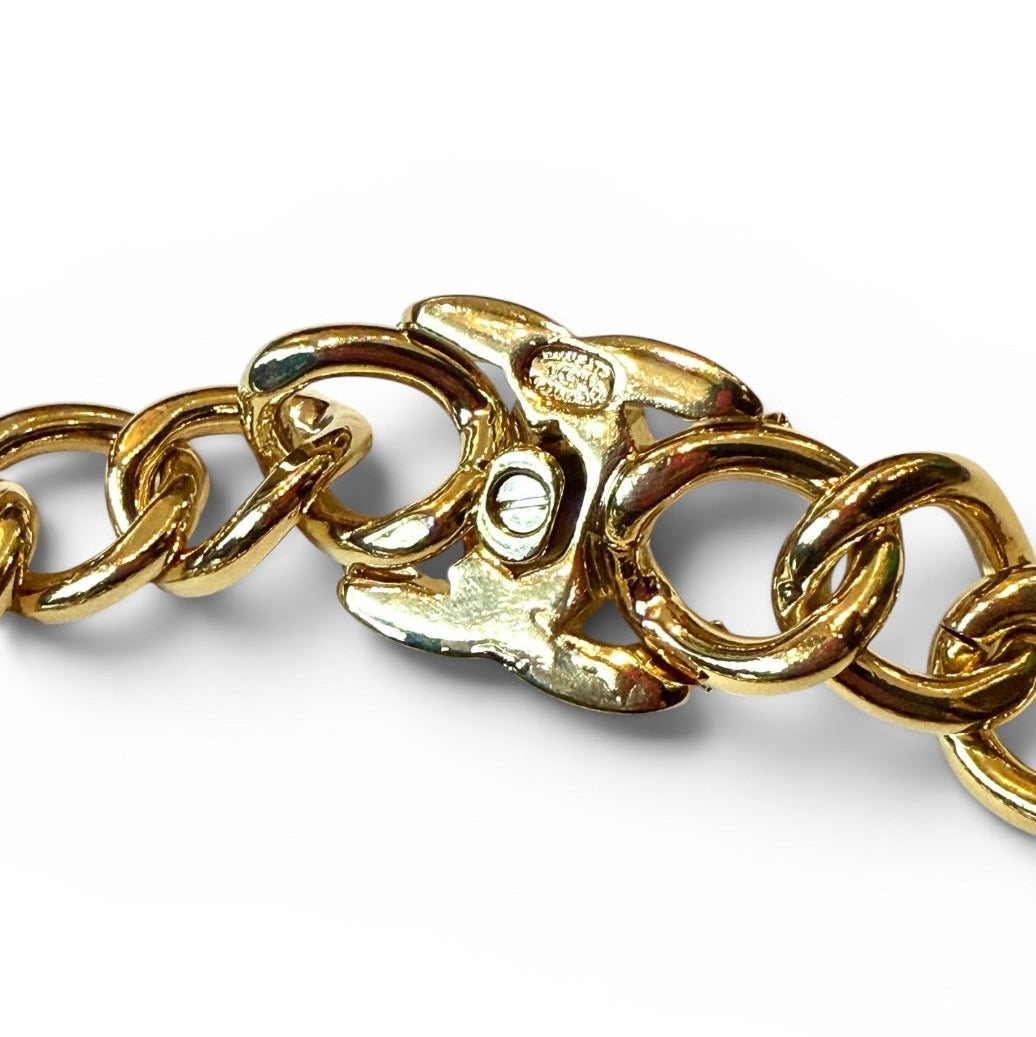 Chanel Gold-Tone CC Turnlock Chunky Chain Necklace