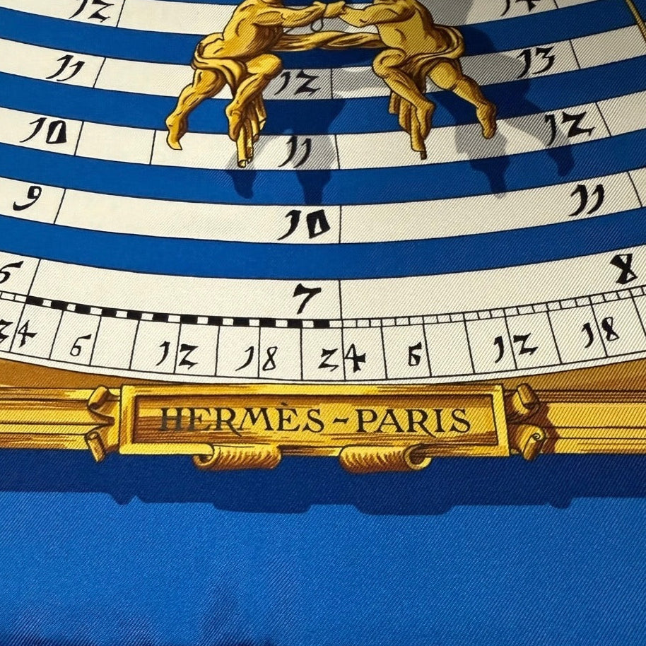 Hermès Paris Silk Carré 90 "Dies et Hore"