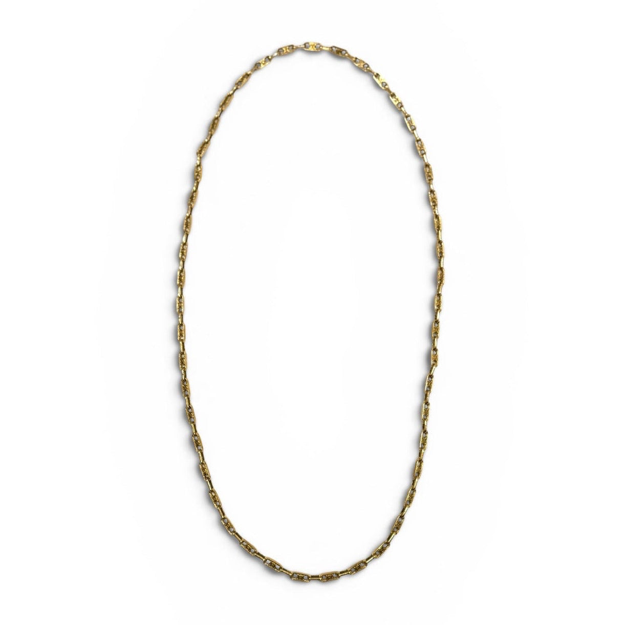Celine Gold-Tone Triomphe Chain Link Necklace