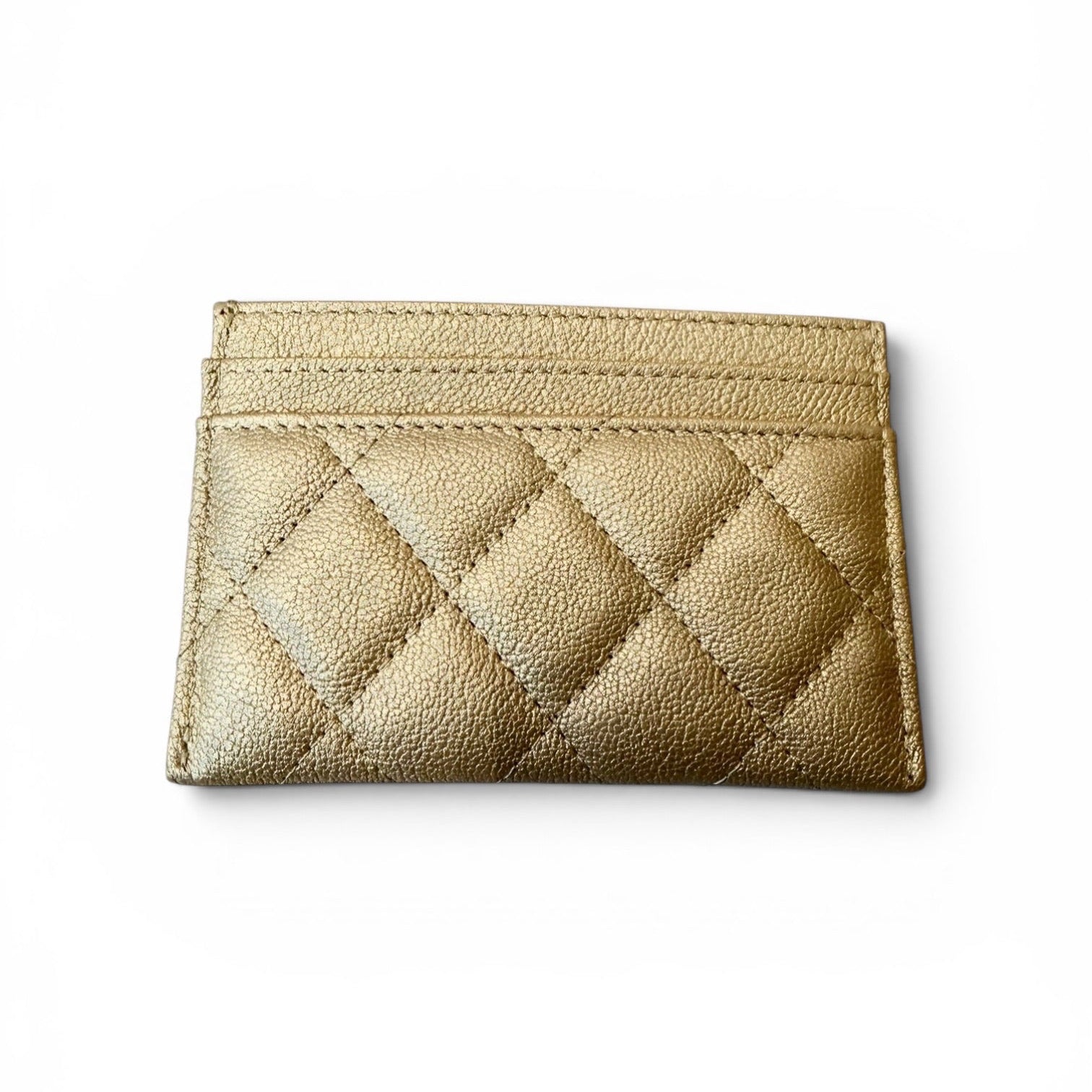 Chanel Gold Metallic 2.55 Reissue Card Holder