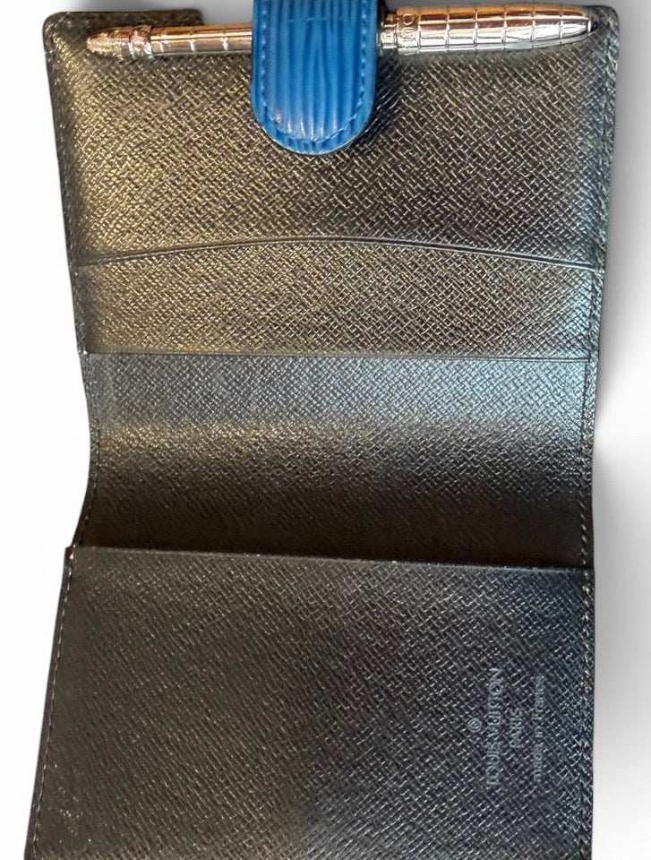 Louis Vuitton Blue Epi Leather Agenda Cover