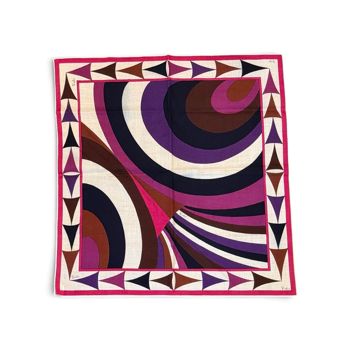 Emilio Pucci Op Art Psychedelic Print Scar