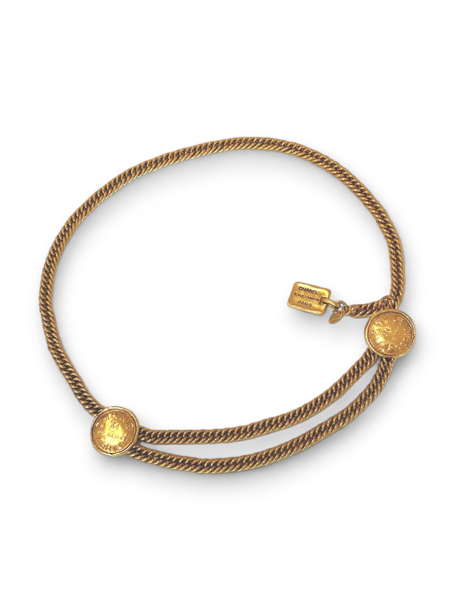 Iconic chainlink medallion belt