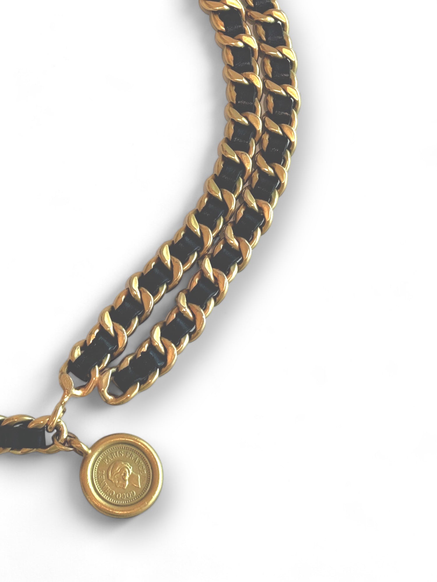 Rare chainlink medallion belt