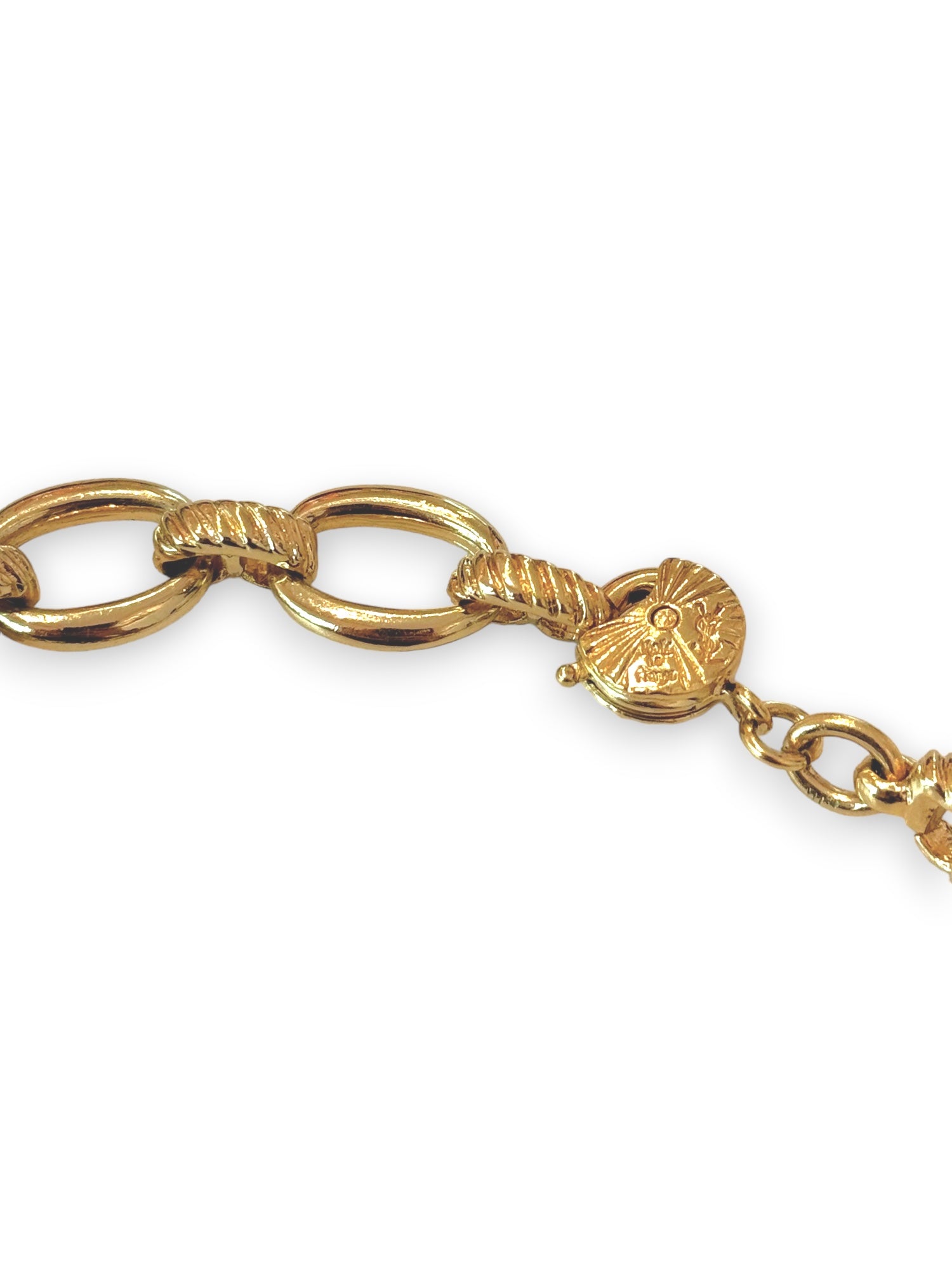 Rare rose tone strassembellished necklace