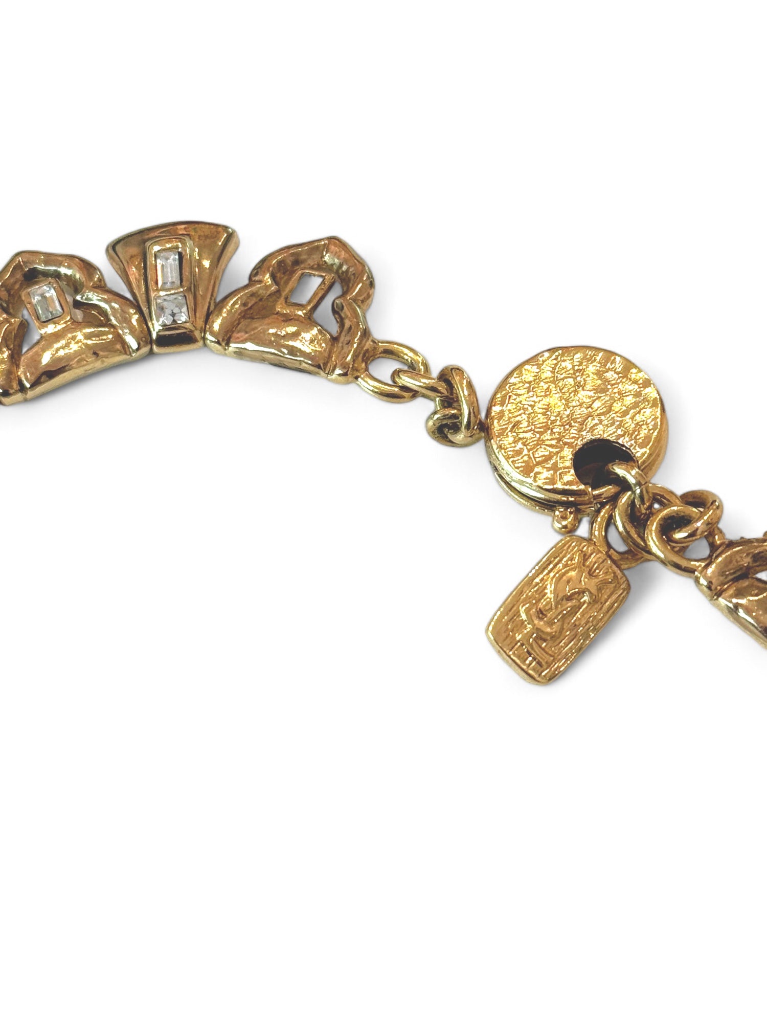 Rare strass embellished necklace