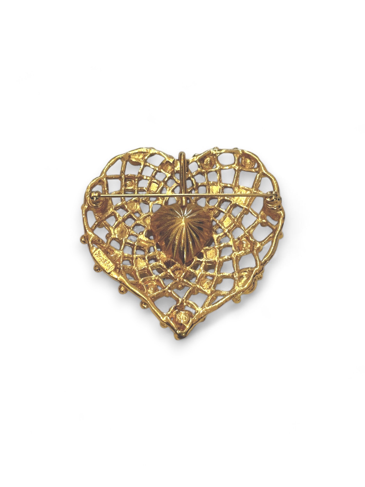 Heart brooch