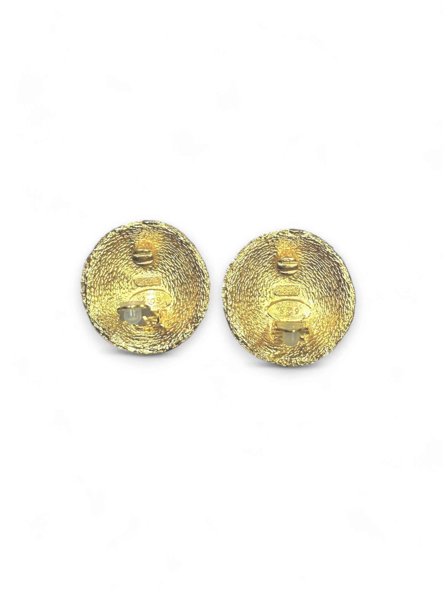 Vintage CC clip earrings