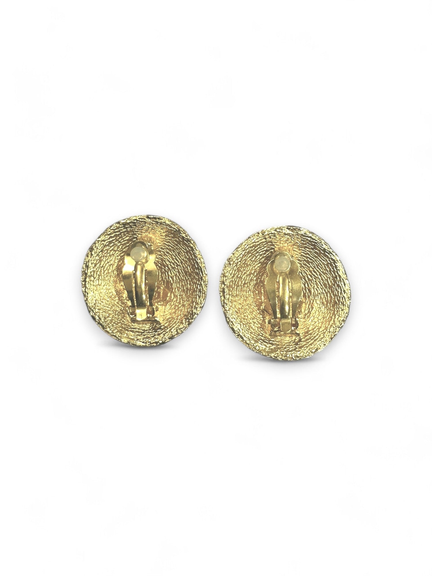 Vintage CC clip earrings