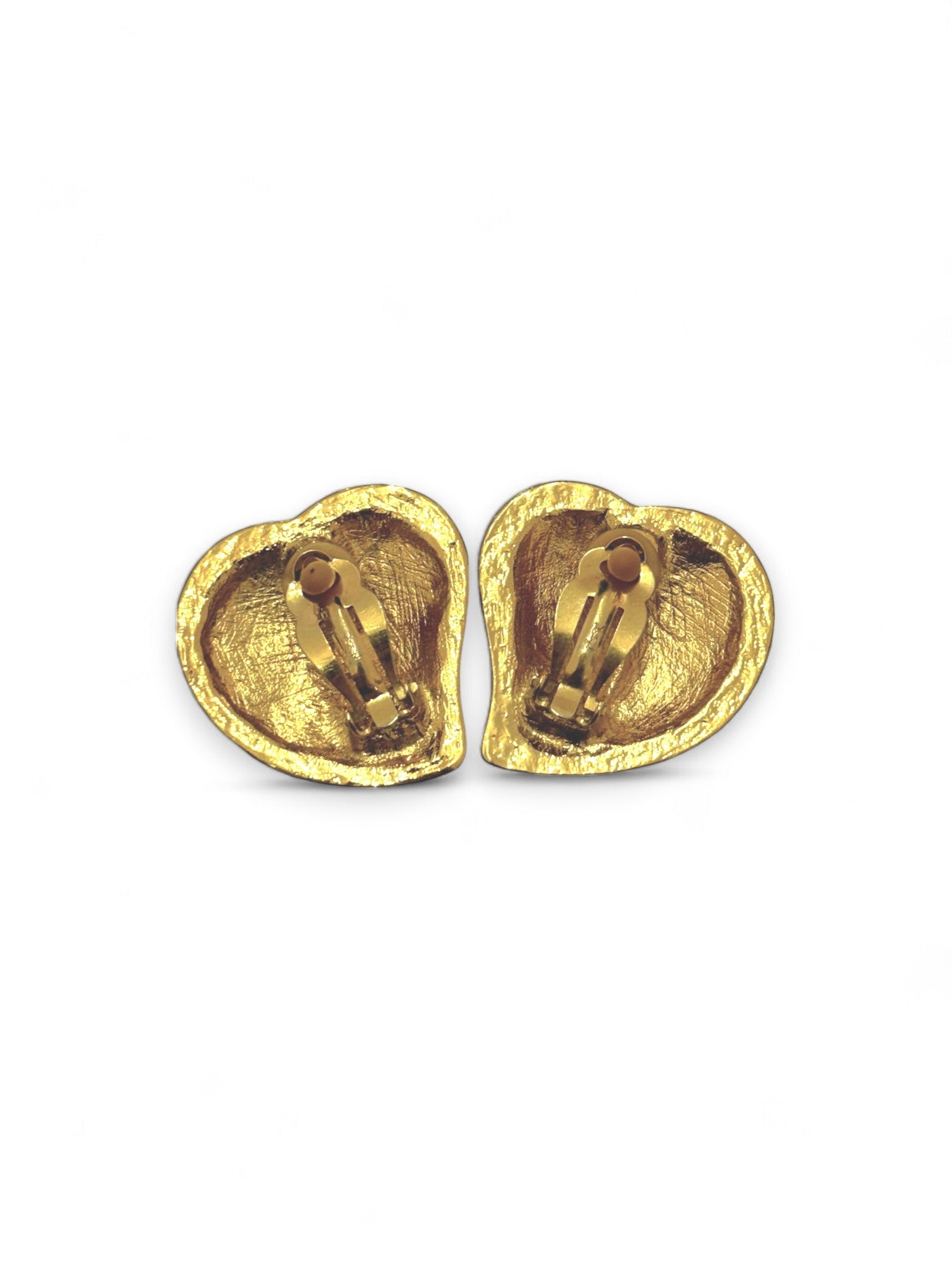 Lovely heart clip earrings