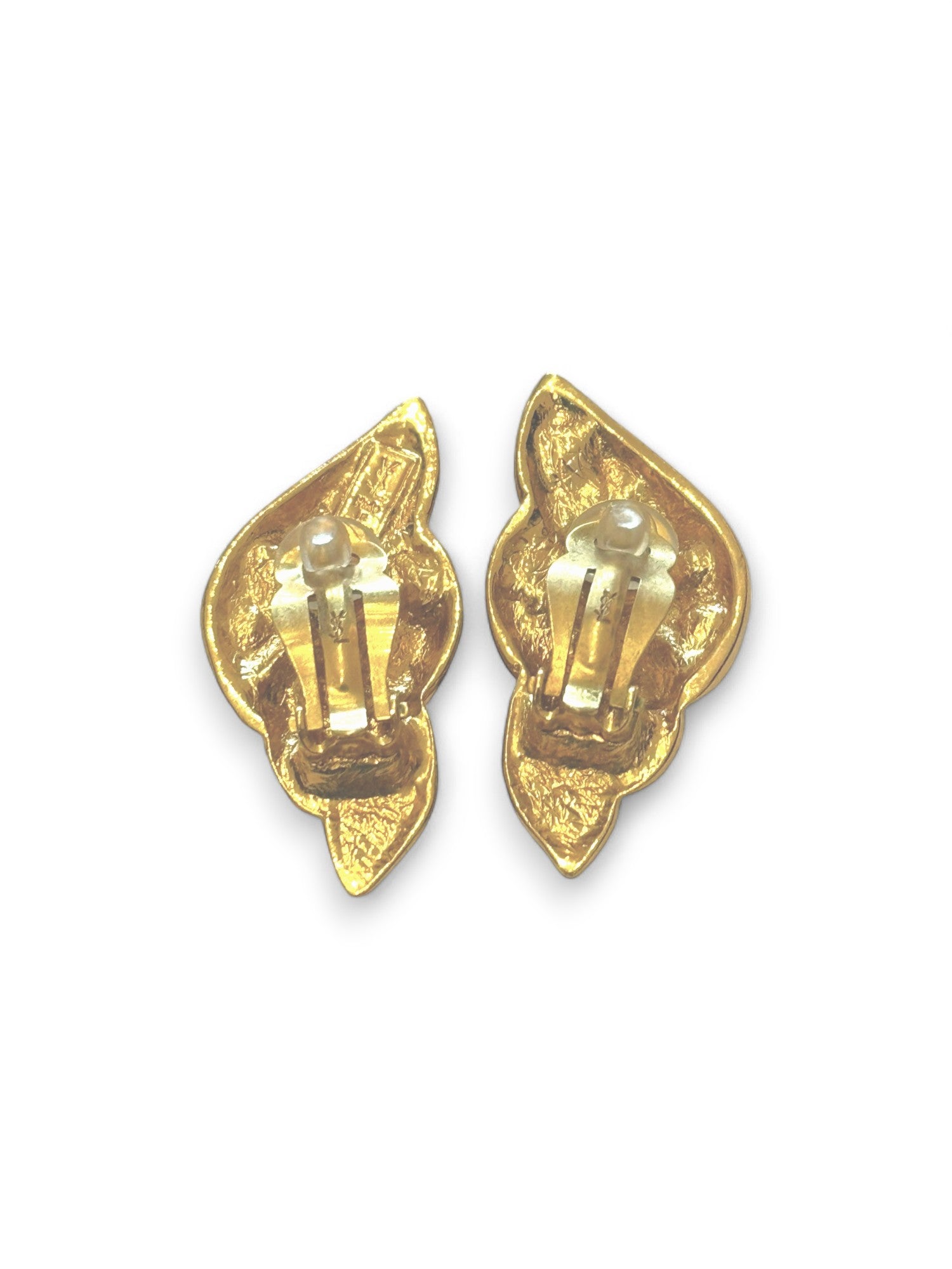 Boucles d'oreilles à clip coquillage vintage