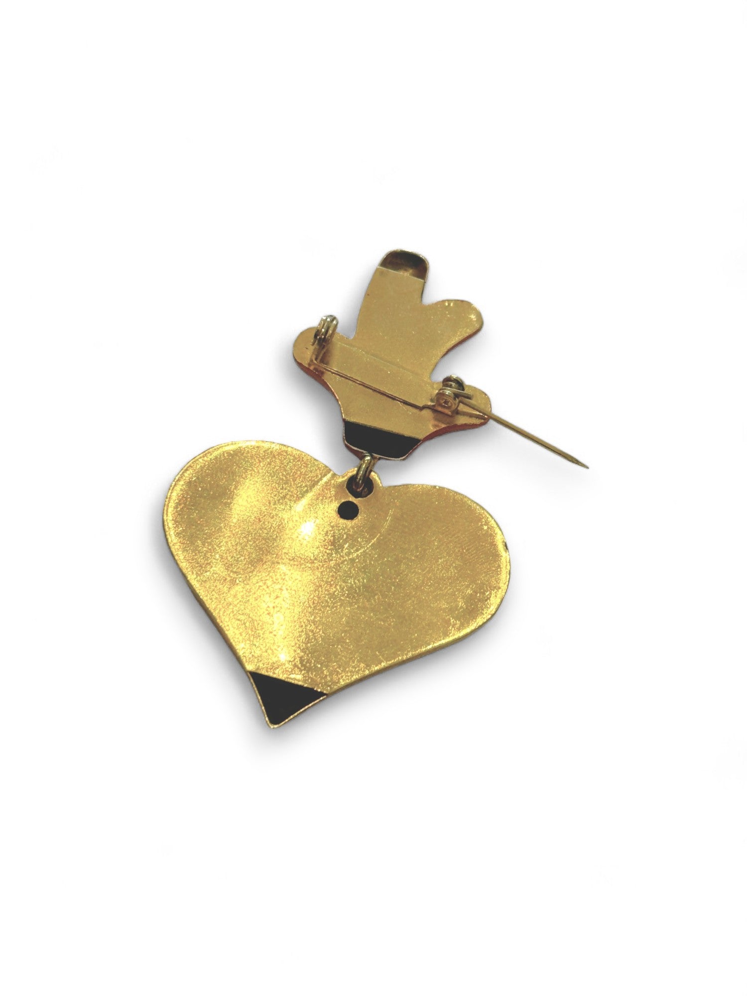 Heart brooch