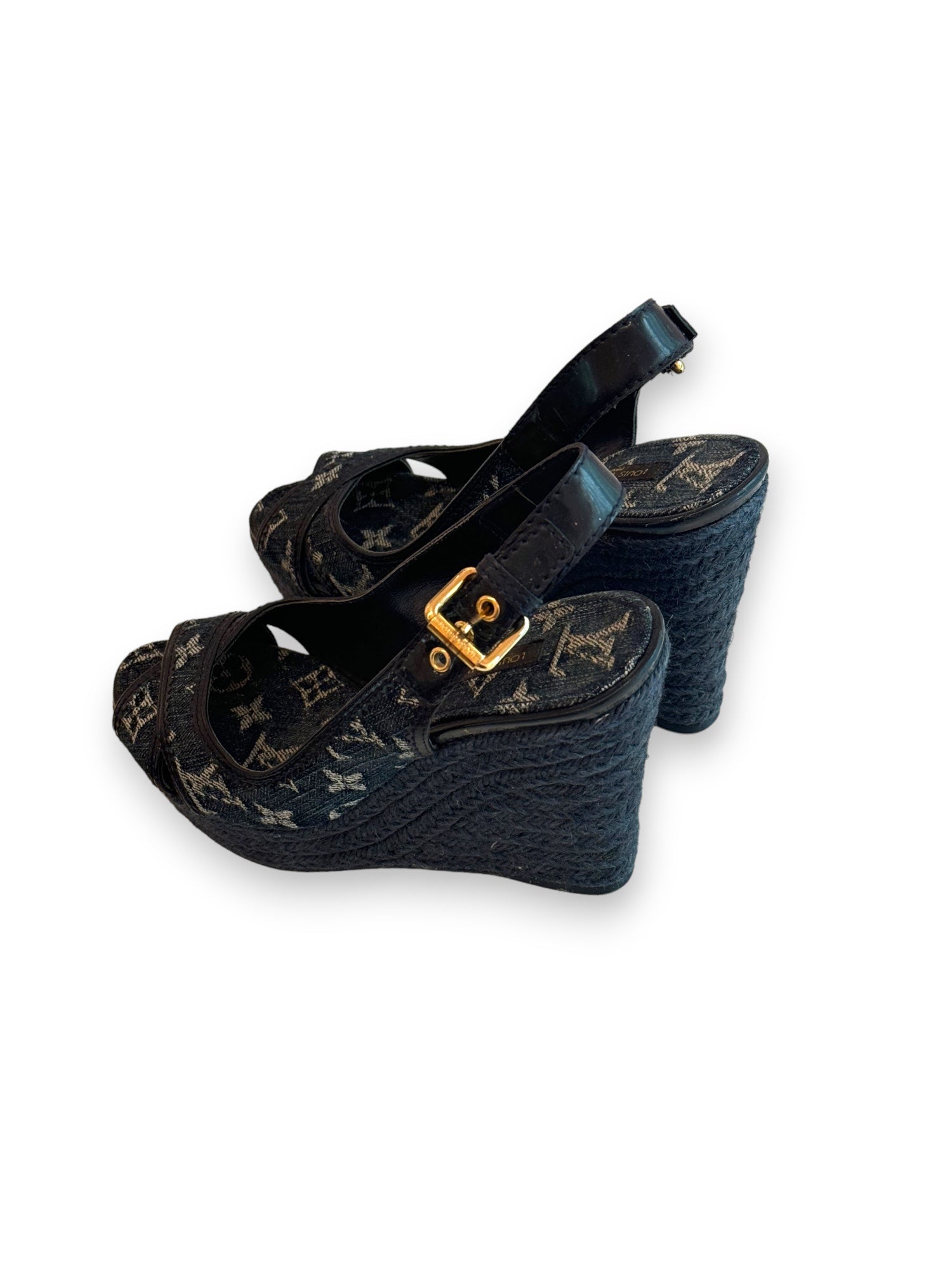 Denim wedge