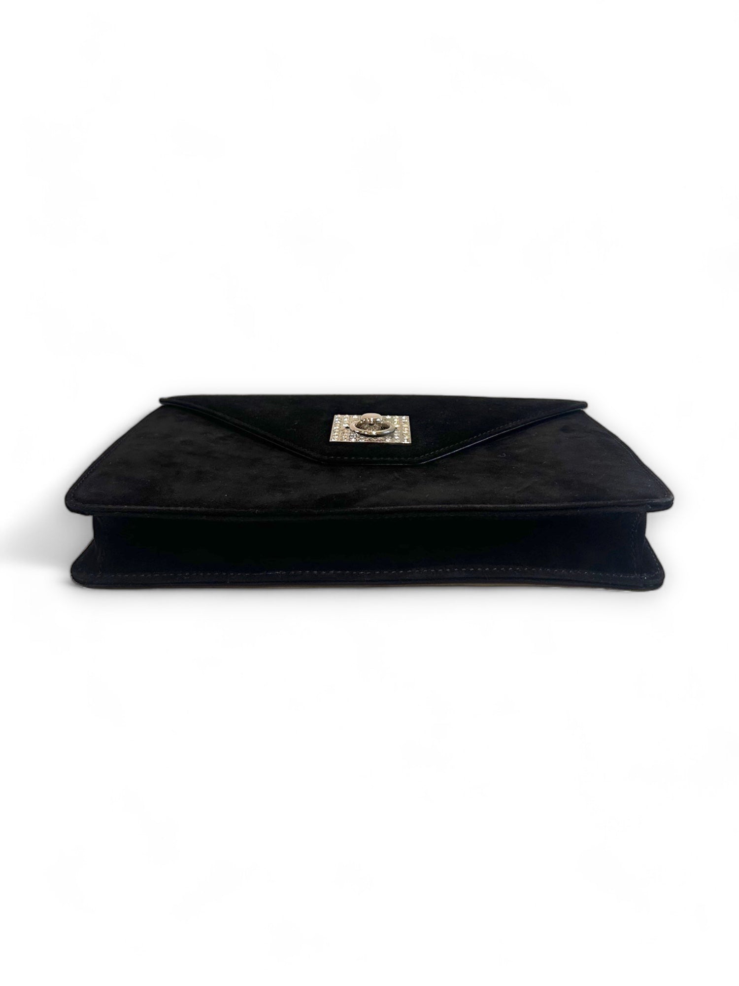 Velvet envelope clutch