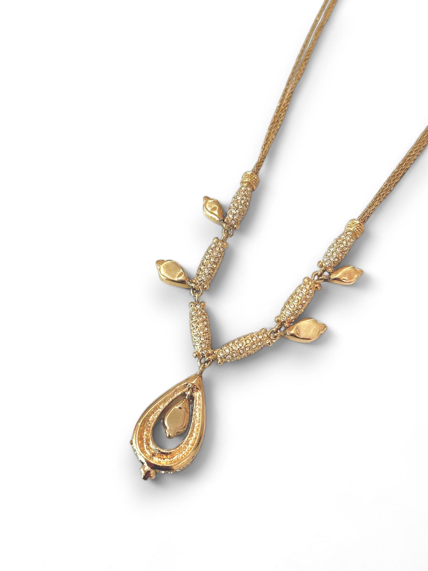 Vintage strass embellished necklace